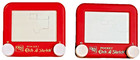 Vintage Ohio Art Pocket Etch A Sketch Mini Red Retro Drawing Game Kids Lot Of 2