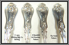 Whiting Sterling Silver Teaspoon Violet Pattern 5 7 8  Intro 1905 Price For One
