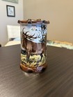 German Porcelain Puzzle Beer Stein Lithophane 7  Vintage