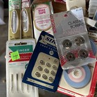 Sewing Notions Lot Fasteners Snaps Zippers Buttons Siren Singer Craft Ephemera