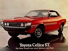 1972 Toyota Celica St 2 Door Coupe Print Ad 