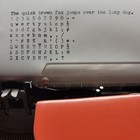1960 s Royal Safari Orange Manual Typewriter Portable With Case     Works Great