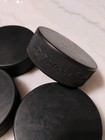  Official Rubena Ice Hockey Puck Made In Czech Republic  lot Of 4 Pucks  New