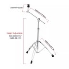2pcs Straight Boom Cymbal Stand Double Braced Duty Alloy Tripod Stand Holder New