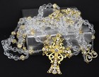 Wedding Laso Boda Lazo Oro Gold Cristal Unity Ceremony Bridal Bling Cross Boxed