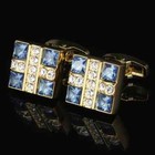 Fashion Men Cufflinks 1 Pair Of Shirt Suit Cuff Links Jewelry Rhinestone Classic