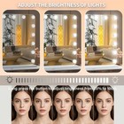 Hollywood Vanity Mirror With 18 Led Bulbs 3 Color Modes   5x Magnifier