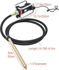 1500w Concrete Vibrator 110v 2hp 18000rpm Portable Pencil Type Power 35mm Bottle
