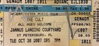 2007 The Cult St  Petersburg Concert Ticket Stub With Ian Astbury Autograph Auto