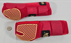 Horse Boots Protective Shock Absorbing Sport Boots Jump Training Red Medium Size