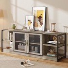 63 71  Tv Stand Entertainment Center Metal Frame For 70 75 80 Inch Tv Farmhouse
