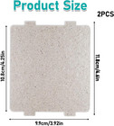 2 Pcs Microwave Waveguide Cover  Universal Mica Sheet Waveguide Cover Replacemen