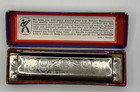 Vtg M  Hohner Marine Band Harmonica Key Of G No  1896 German Made   Original Box