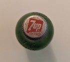   Vintage 1970s Soda Bottle Green Glass Embossed 16oz Cap Included