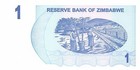 Zimbabwe  1  31 7 2007 Series Ab Uncirculated Banknote  G31 