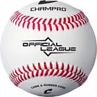 Champro Cbb-90 Durahide Cover Baseballs In An Optic Blue Bucket     30 Balls