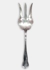 1904 Smith Patterson   Co Sterling Pierced Serving Fork  Monogrammed W