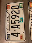 Lot Of 4 Tennessee Licenses Plates 1970s Matching Numbers