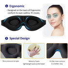 3d  Contoured Cup Blindfold Luxury Sleep Eye Mask For Side Sleeper Men Women