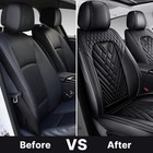 Full Set Seat Covers For Nissan Frontier 1998-2026  Black