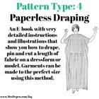 Vintage Sewing Pattern Instructions 1920s Flapper Easy Draped Evening Gown  3010