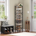 10-tier Narrow Shoe Rack  Tall Shoe Rack For 10-20 Pairs  Slim Shoe Storage O   