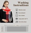 Women s Long Plaid Blanket Scarf Chunky Oversized Winter Fall Warm Scarf Big    