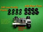 Afx G  G-plus Aurora Low Profile Fronts   Rears Upgrade Set 16 Ho Slot Car Tires