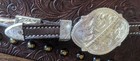 Silver Tube Show Bridle - Headstall - Double Ear - Dark Oil Leather