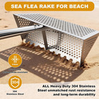 Sand Flea Rake For Beach - Premium 304 Stainless Steel Sand Sifter