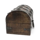 Keepsake Wooden Treasure Chest With Antique Jewelry Lock And Key  medium 6 5    