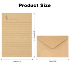 72pcs Vintage Stationery Set - 24 Writing Papers 12 Matching Envelope 12 Sticker