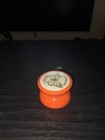 Vintage 1970s Duncan Butterfly Yo-yo Orange white Plastic Made In Usa W  String