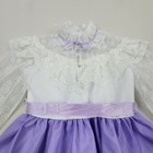 Vintage 60s 70s Jcpenny Fashions  Purple White  Toddler Dress Size 8 Lace Ruffle
