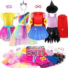  Girls Dress Up Trunk Princess Set  24pcs Pretend Play Costume Set  Fairytale  