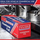 12 In X 1000 Ft Aluminum Roll Foodservice Foil 12x1000 Commercial Or Home Use