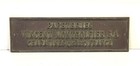Vintage Antique French Bronze Business Advertisement Sign Building Plaque