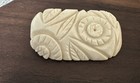 Vintage Hand-carved Celluloid  Flower Pin Brooch Made In Japan