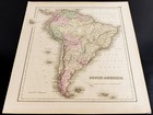 Antique Map  1857  South America  By Colton