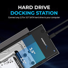 Sabrent Usb 3 0 To Sata External Hard Drive Lay-flat Docking Station For 2 5 Or