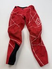 Troy Lee Designs Pants Youth Y26 Red Sprint Cycling Bmx Adjustable Waist