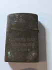 Vietnam War Quang Tri U s  Army Vinatge Brass Zippo Lighter Mickey Mouse 1972