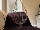Vintage Style Hanging Iron Basket Planter 12    Across  Very Deep