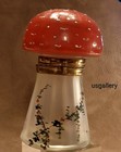 Antique French Trinket Box A Red Capped Mushroom With White Spots