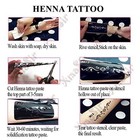 16 Sheets Temporary Henna Tattoo Kit Reusable Tattoo Stencils Sets Indian Arabia