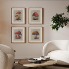 Plkmk Vintage Retro Mushroom Art Prints 8x10  Antique Wall Art  Dictionary Poste
