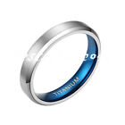 4 6 8mm Titanium Ring Wedding Engagement Band In Comfort Fit Matte For Men Women
