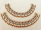 Kundan Bridal Anklets  Indian Gold Plated Jewelry