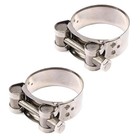 2pcs Stainless Steel Exhaust Band Clamp  48-51mm  Motorcycle And Automotive 