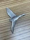 Vintage Sterling Silver Flying Goose Bird Brooch Pin Handcrafted Figural Estate
